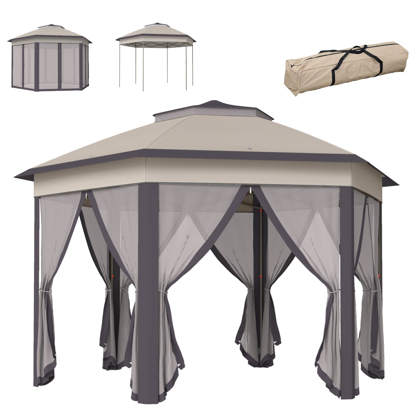 Outsunny Carpa Plegable 4x3_0