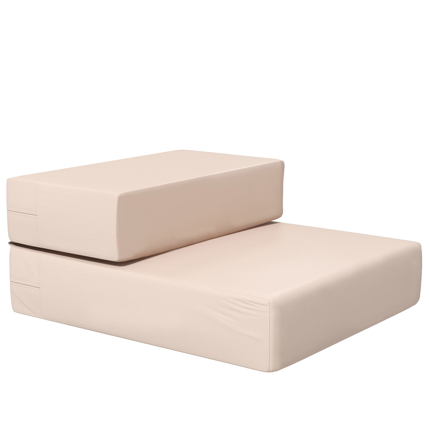 Pawhut Escalera Mascotas 2 Peldaños Cama De Perros Desmontable 45x39x20 Cm Beige_0