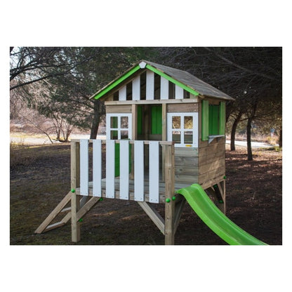 Casita De Madera Masgames Lollipop Elevada Verde.
