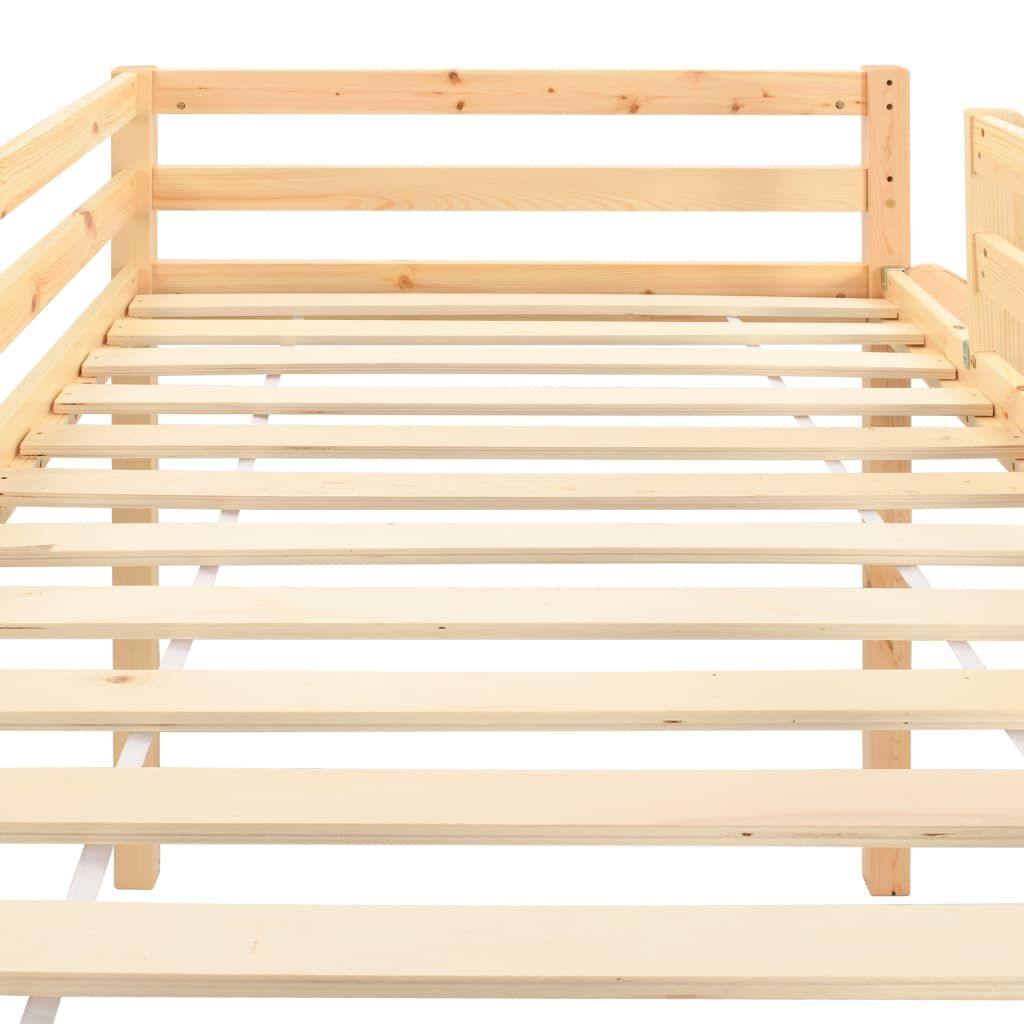 Vidaxl Cama Alta Para Niños Tobogán Y Escalera Madera Pino 97x208 Cm_3