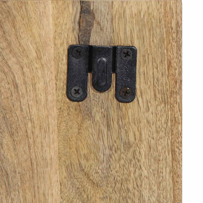 Mesita De Noche Madera Maciza De Mango 50x27x50 Cm_4
