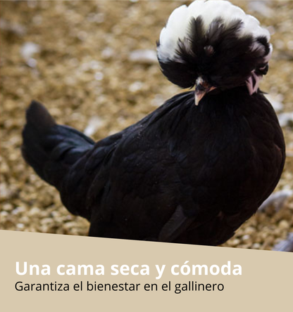 Cama para Aves en Pellet con Tabaco Natural - Antiparasitario, Absorbente y Compostable - 100% Natural - 17kg_2