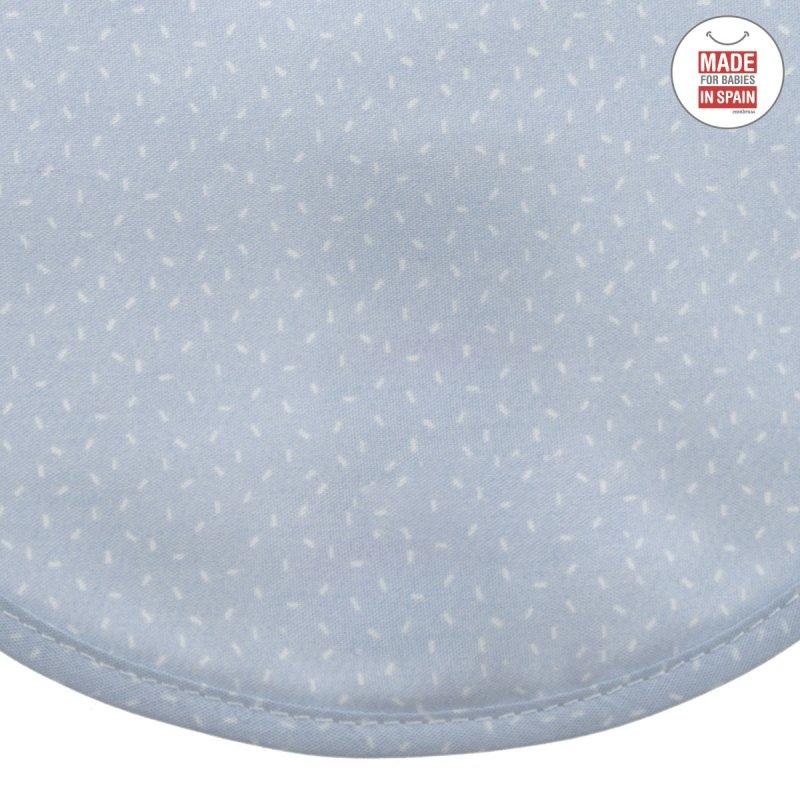 Babero Redondo con Velcro Sky celeste/ Lluvia  Cambrass