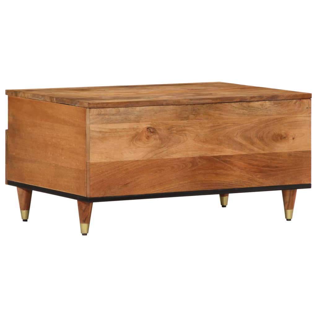 Mesa De Centro De Madera Maciza Mango 80x54x40 Cm_3