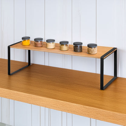 Well Home - Estante Flotante De Madera En Color Negro 50,5x18x15cm