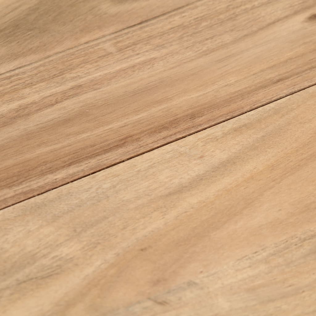 Mesa De Comedor De Madera Maciza De Acacia 140x80x76 Cm_4