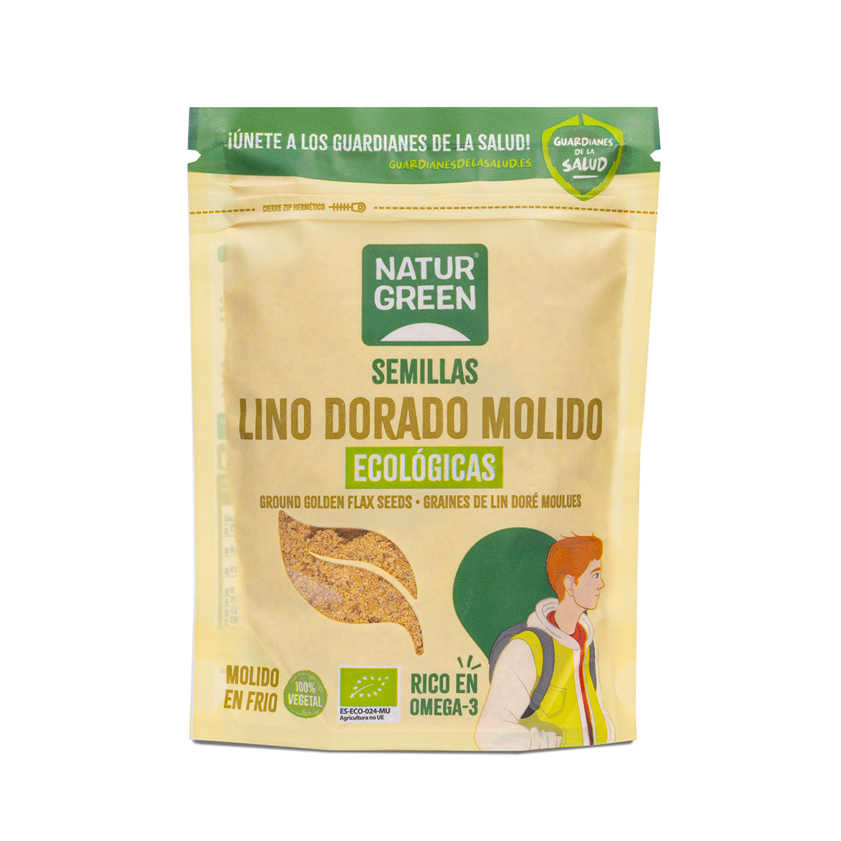 Semillas de lino dorado molido Bio NaturGreen 150 g