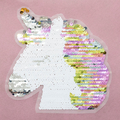 Caja De Almacenamiento Infantil unicornio Lentejuelas Rosa_1