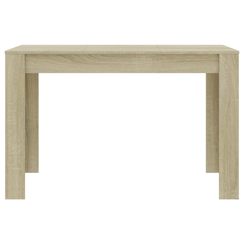 Mesa De Comedor De Aglomerado Color Roble Sonoma 120x60x76 Cm_2
