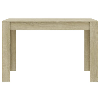 Mesa De Comedor De Aglomerado Color Roble Sonoma 120x60x76 Cm_2