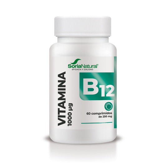 Vitamina B12 liberación sostenida, Soria Natural, 60 comprimidos
