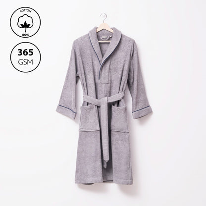 Albornoz S/m 100% Algodón 360gsm Gris Scalpers Home_2