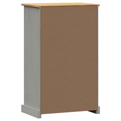 Zapatero Vigo Madera Maciza De Pino Gris 60x35x96 Cm / Vetonek_2
