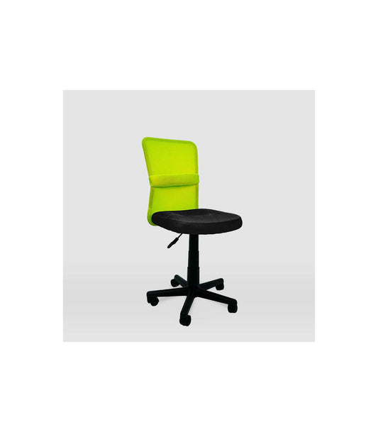 Silla De Oficina Alba Acabado Negro/verde. Alto: 83.5-95.5cm Ancho: 55cm Fondo: 55cm._0