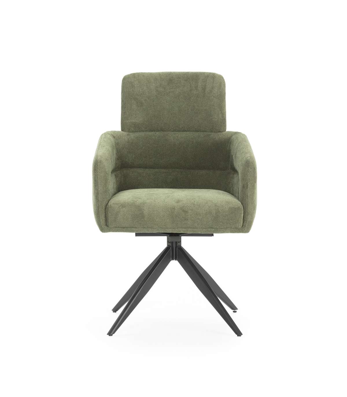 Pack De 2 Sillones Giratorios Modelo Maggie Tapizado Textil Verde, 93cm(alto) 58cm(ancho)_1