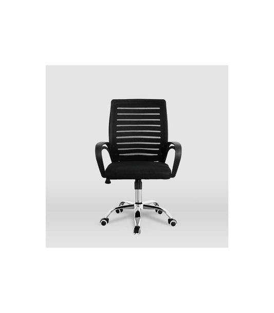 Silla Despacho Giratoria Emma Tapizada En Tejido Transpirable Negro, 92/102cm(alto) 61cm(a_0