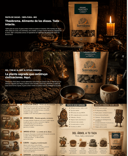 Pasta De Cacao Licor Bio - 100g | Cacao Puro Ecológico Vegano Para Repostería Y Bebidas, Sin Azúcares Añadidos_3