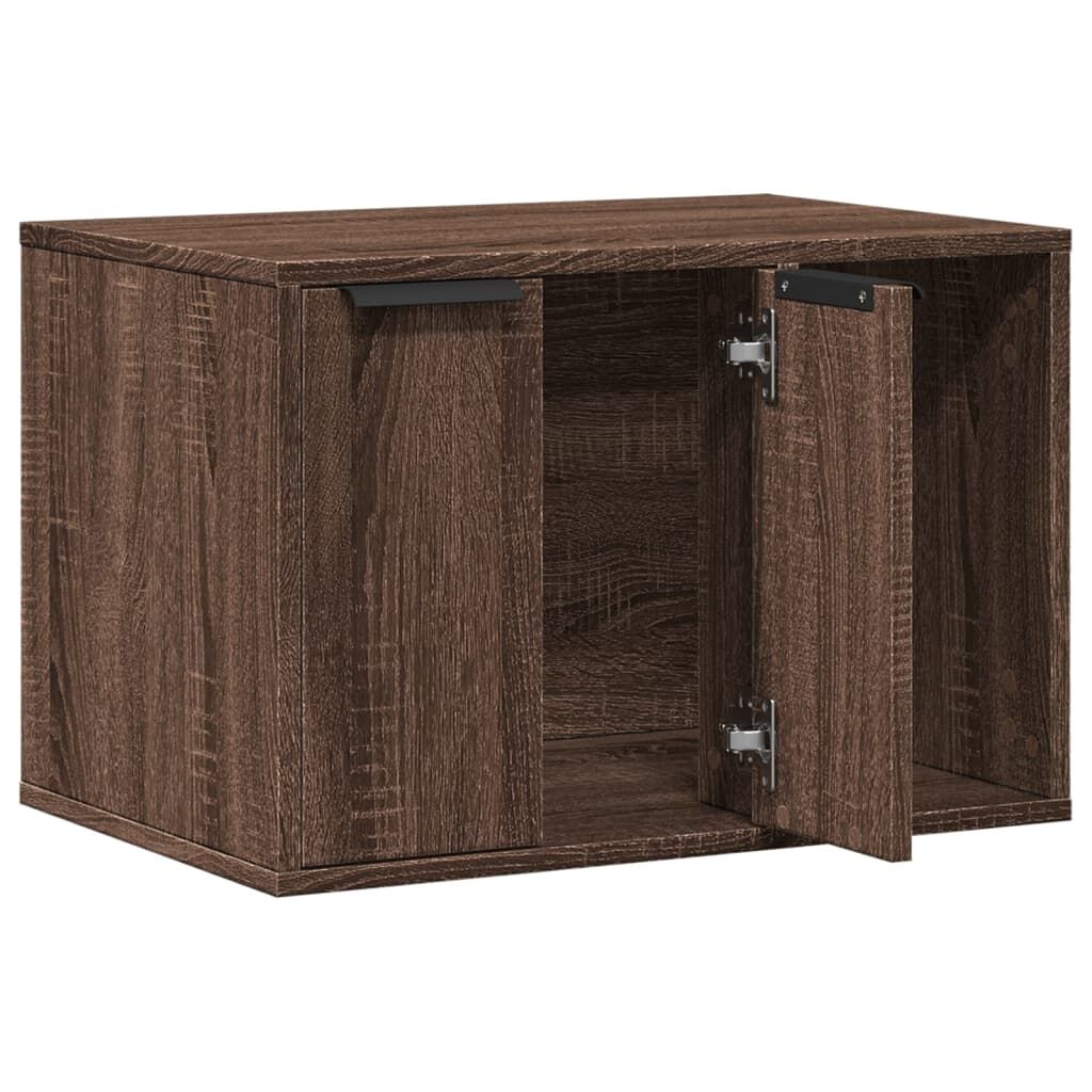 Vidaxl Mueble Arenero Para Gatos Madera Ingeniería Marrón 60x40x40 Cm_3