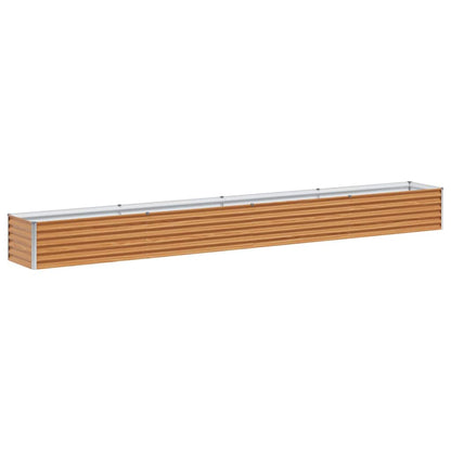 Arriate Elevado Marrón Claro 390 X 50 X 36 Cm Acero Galvanizado_0