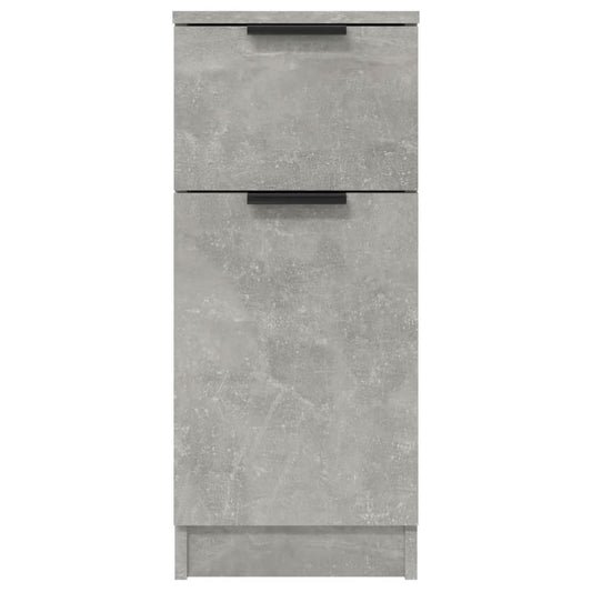 Aparador De Madera Contrachapada Gris Hormigón 30x30x70 Cm / Vetonek_0
