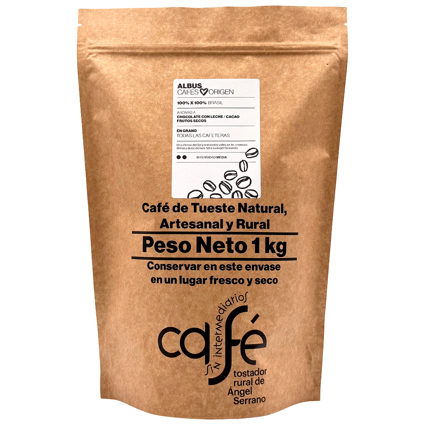Cafe Sin Intermediarios Café Brasil Albus En Grano 1 Kg_0
