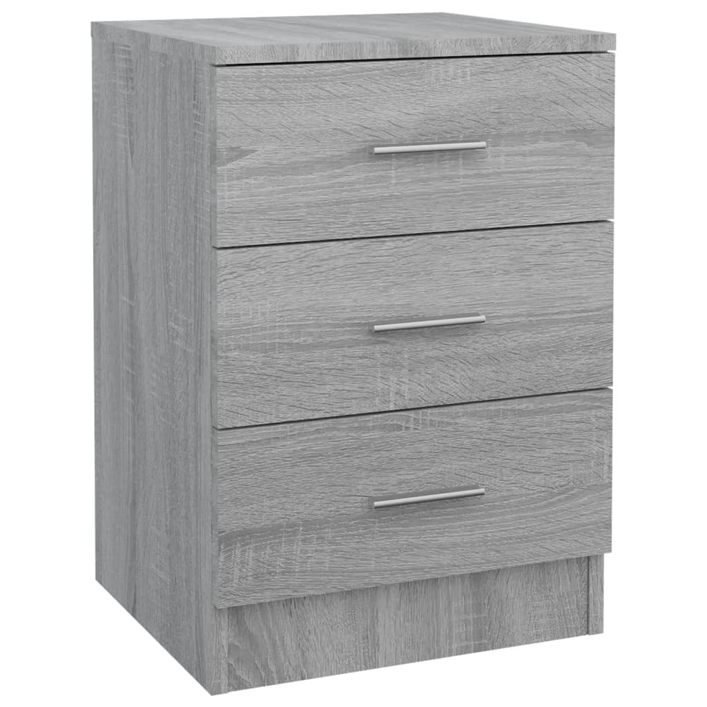 Mesitas De Noche 2 Uds Madera Gris Sonoma 38x35x56 Cm_1