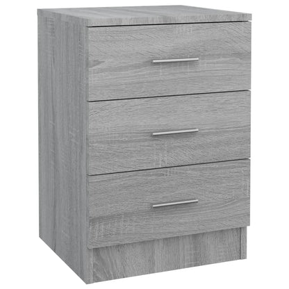 Mesitas De Noche 2 Uds Madera Gris Sonoma 38x35x56 Cm_1
