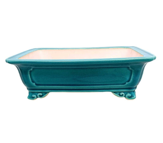 Tiesto Rectangular Verde Turquesa 25x17x8cm_0