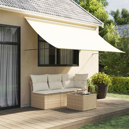 Toldo Retráctil De Tela Y Acero Crema 300x150 Cm_1