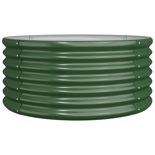 Jardinera De Acero Galvanizado Verde 80x80x36 Cm_0