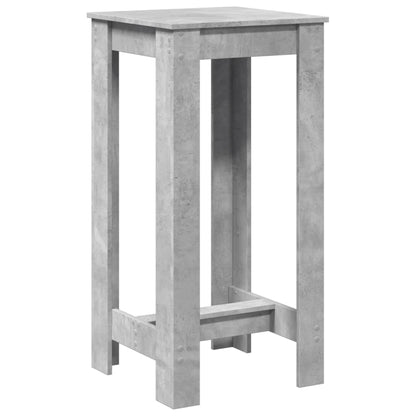 Mesa Alta De Bar Madera Ingeniería Gris Hormigón 51x50x103,5 Cm_4