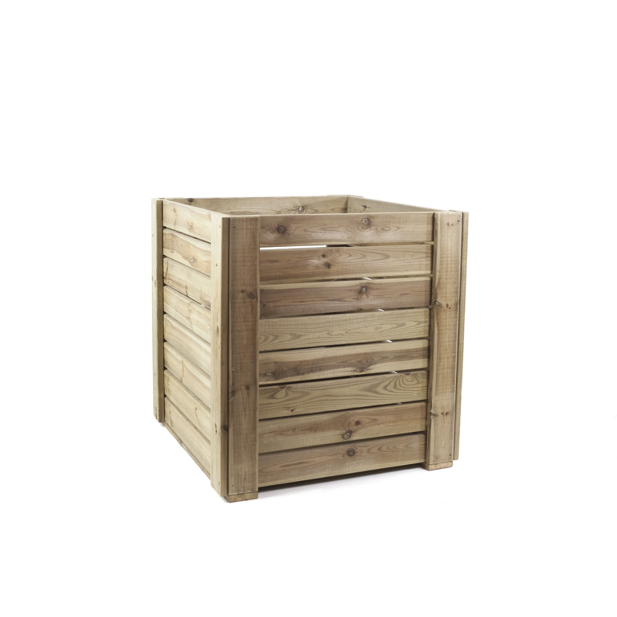 Macetero De Madera Eko Xxl Vidahuerto Para Árboles Y Plantas Grandes 80x80x80 Cm._0