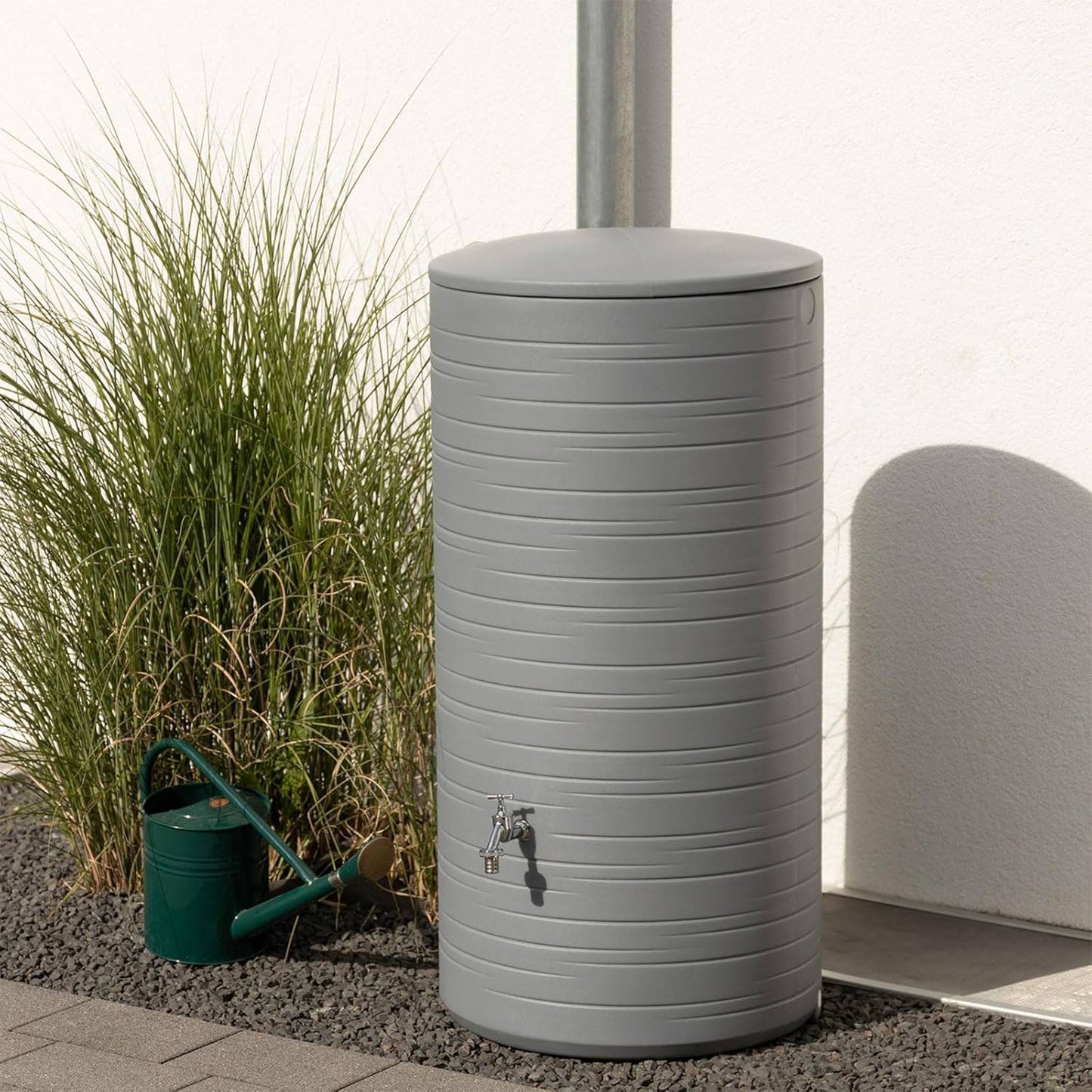 Bidón De Agua De Lluvia Novara 280l Color Gris