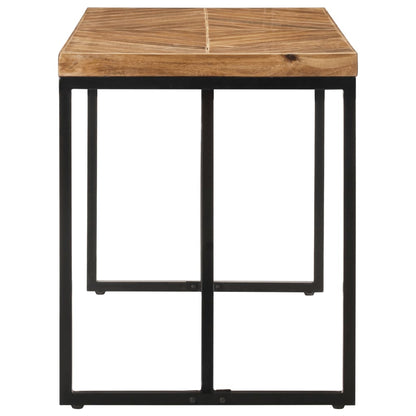 Mesa De Comedor Madera Maciza De Acacia Y Mango 120x60x76 Cm_1