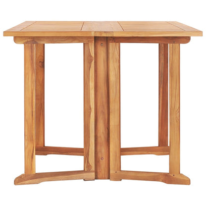 Vidaxl Set De Comedor De Jardín Plegable 7 Pzas Madera Maciza De Teca_3