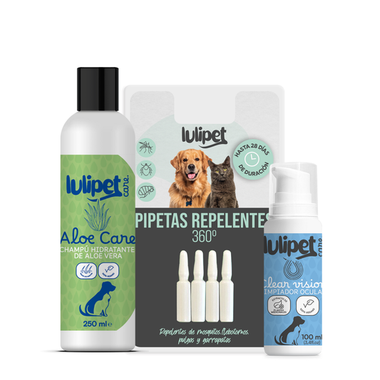 SkinPet Pack Champú, Pipetas y Limpiador ocular para tu mascota_0
