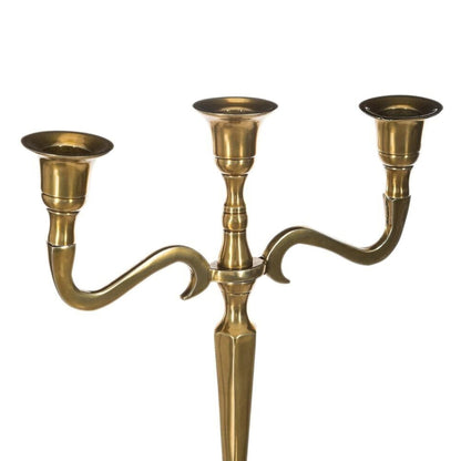 Wellhome Portavelas Metal Dorado 3 Cabezas