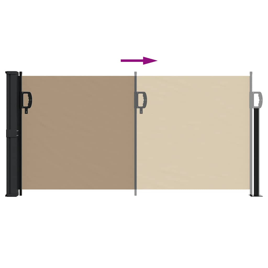 Vidaxl Toldo Lateral Retráctil Gris Taupe 100x300 Cm_4