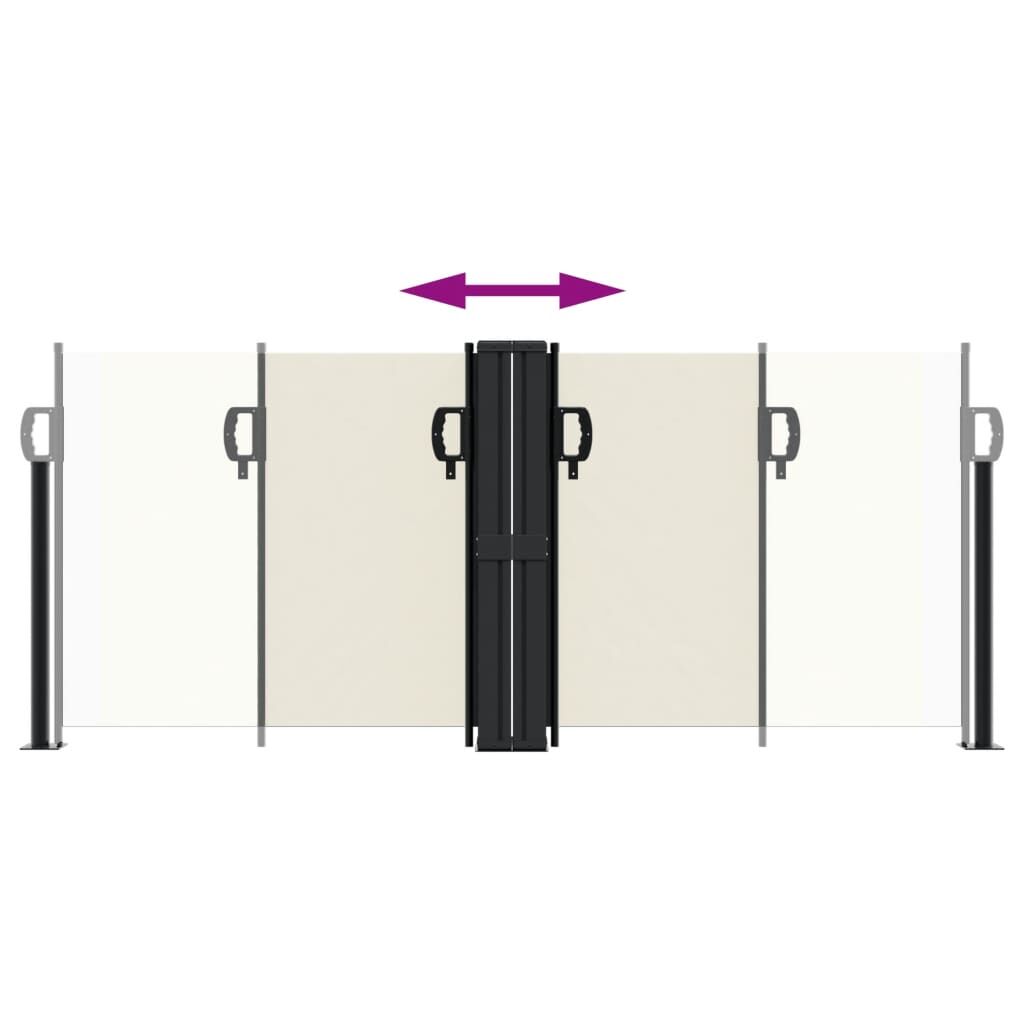 Vidaxl Toldo Lateral Retráctil Crema 100x600 Cm_4