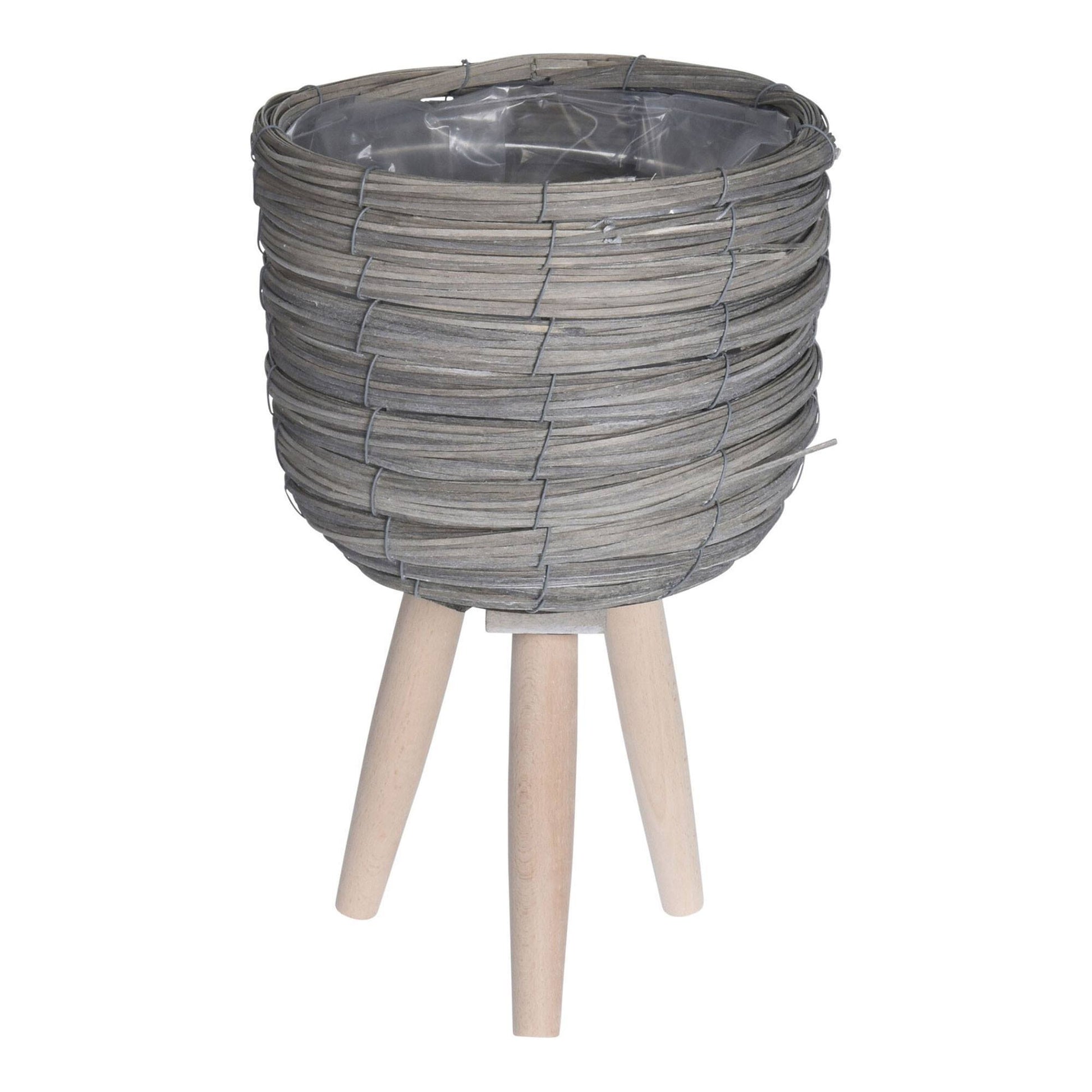 Well Home Set 3 Maceteros C/patas Gris Ø21ø25ø30cm_4