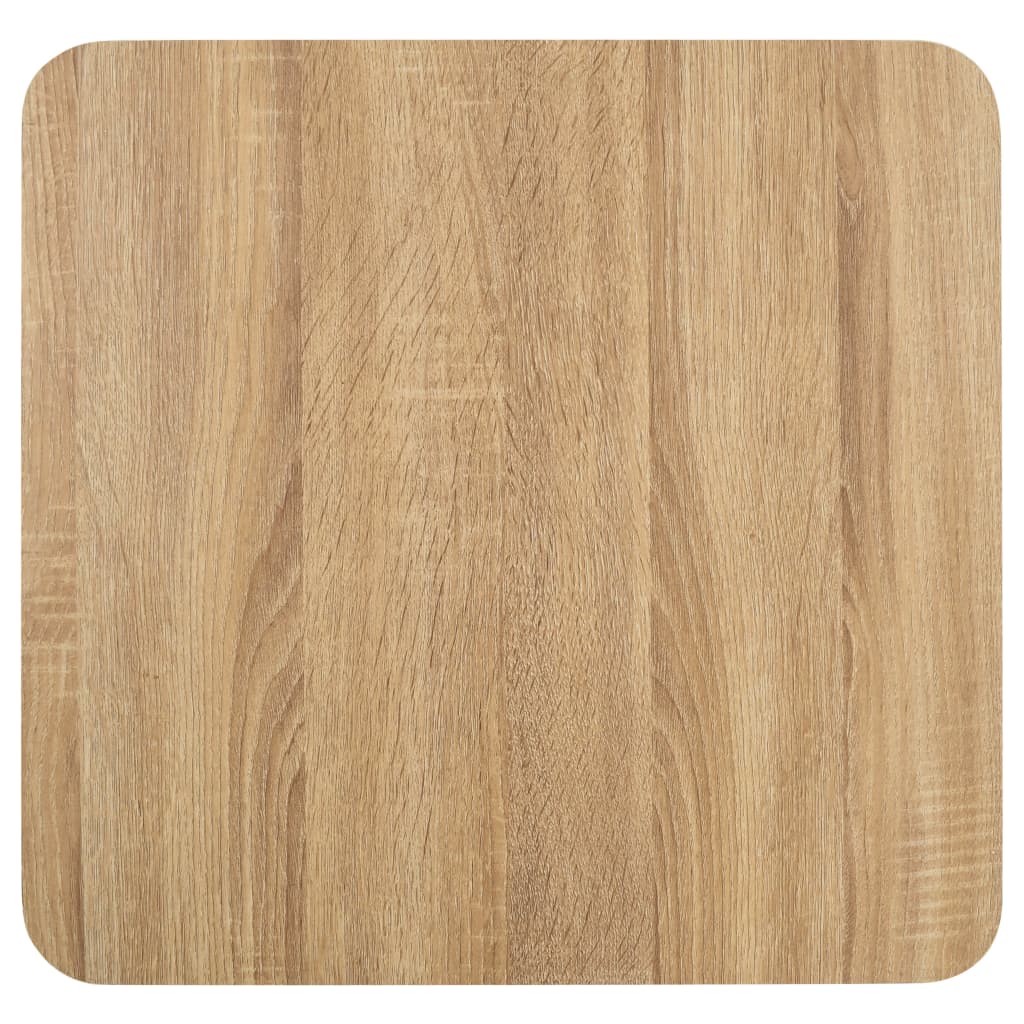 Mesa De Bistró Mdf Marrón Claro 50x50 Cm_2
