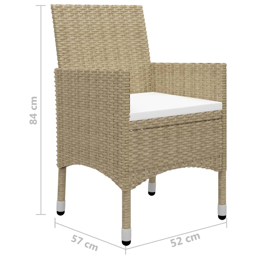 Vidaxl Juego De Comedor De Jardín De 5 Piezas Beige_2