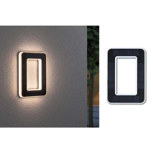 Luz Solar De Fachada Led Casa Número 0 3000k Ip44 Bateria Reemplazable / Negro_0