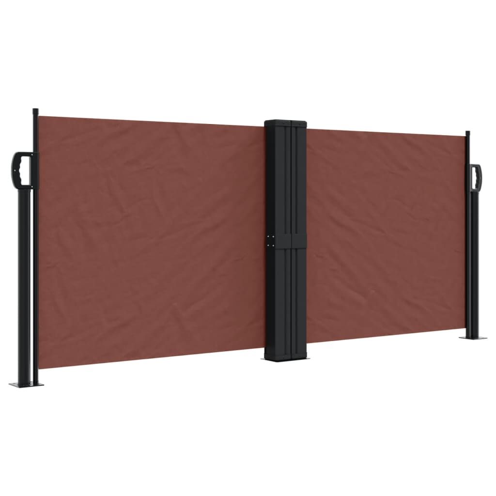 Vidaxl Toldo Lateral Retráctil Marrón 100x600 Cm_0