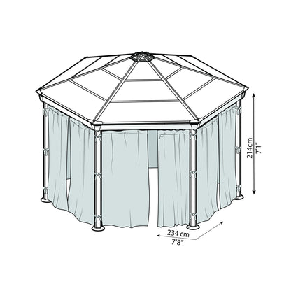Set Mosquiteras para Cenador Gazebo Roma / Monaco
