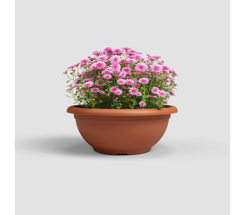 Artevasi Macetero Terracota Plástico Reciclado Venezia 50 Cm_0