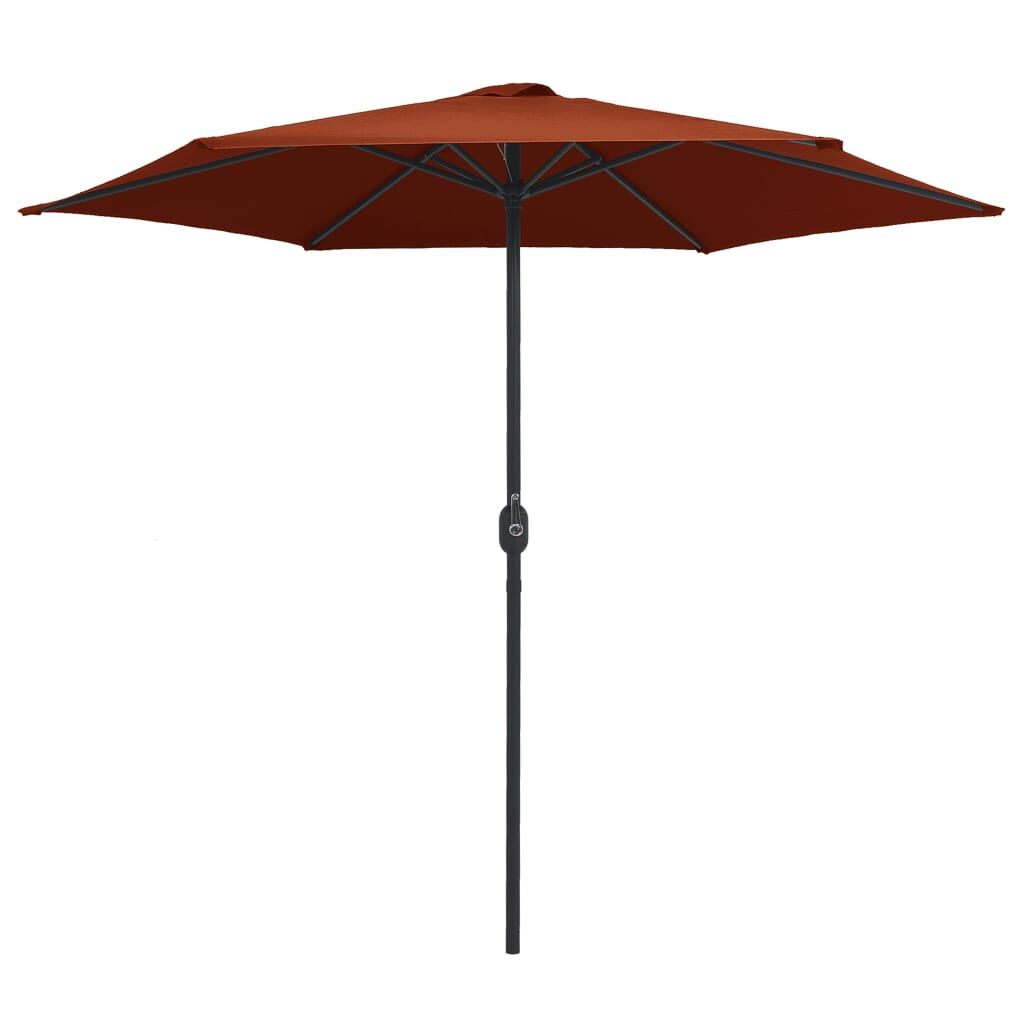 Vidaxl Sombrilla De Jardín Con Palo De Aluminio Terracota 270x246 Cm_1