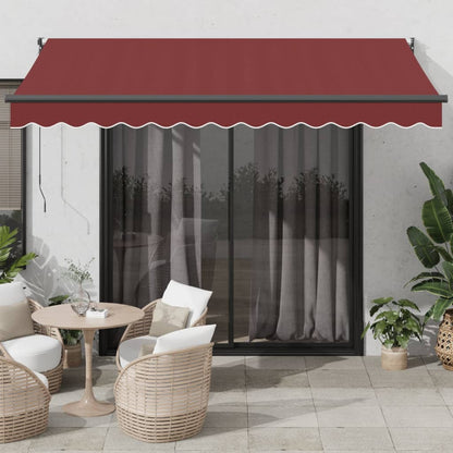 Toldo Retráctil Manual Color Burdeos 350x250 Cm_1
