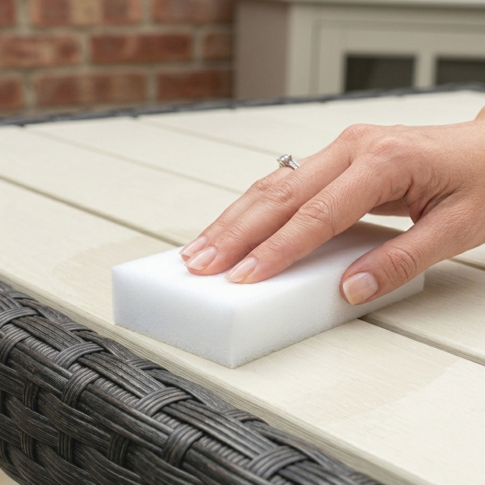 5 Esponjas Mágicas De Melamina Para Muebles De Jardín Y Terraza - Limpieza Solo Con Agua, Sin Químicos Ni Detergentes_4