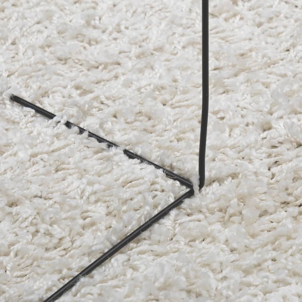 Alfombra Peluda De Pelo Largo Moderna Pamplona Crema Ø 280 Cm / Vetonek_3